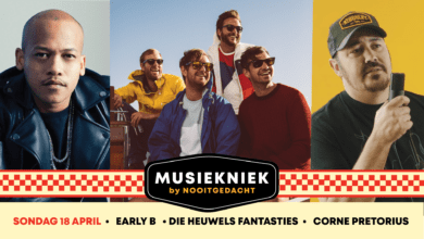Photo of Early B joins Die Heuwels Fantasties & Corne Pretorius at Nooitgedacht in Stellenbosch on Sunday 18th April