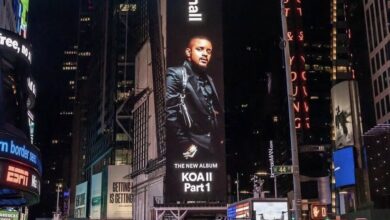 Photo of Kabza De Small lights up New York At Times Square on Spotify billboard on 19 June (Juneteenth)