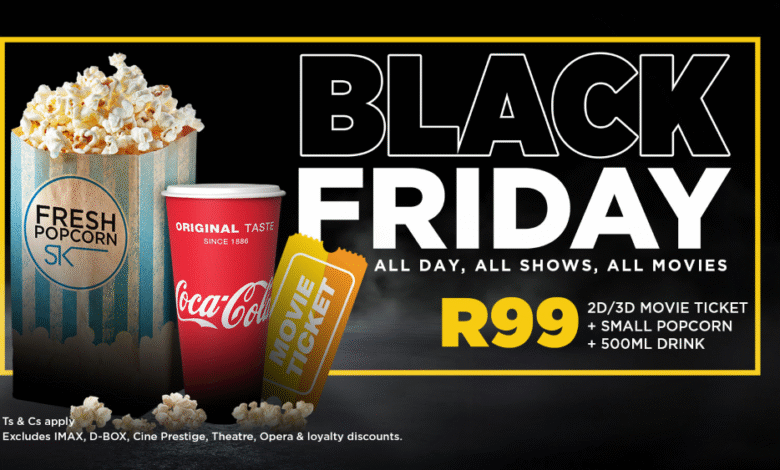 Enjoy a Ster-Kinekor Black Friday R99 movie ticket